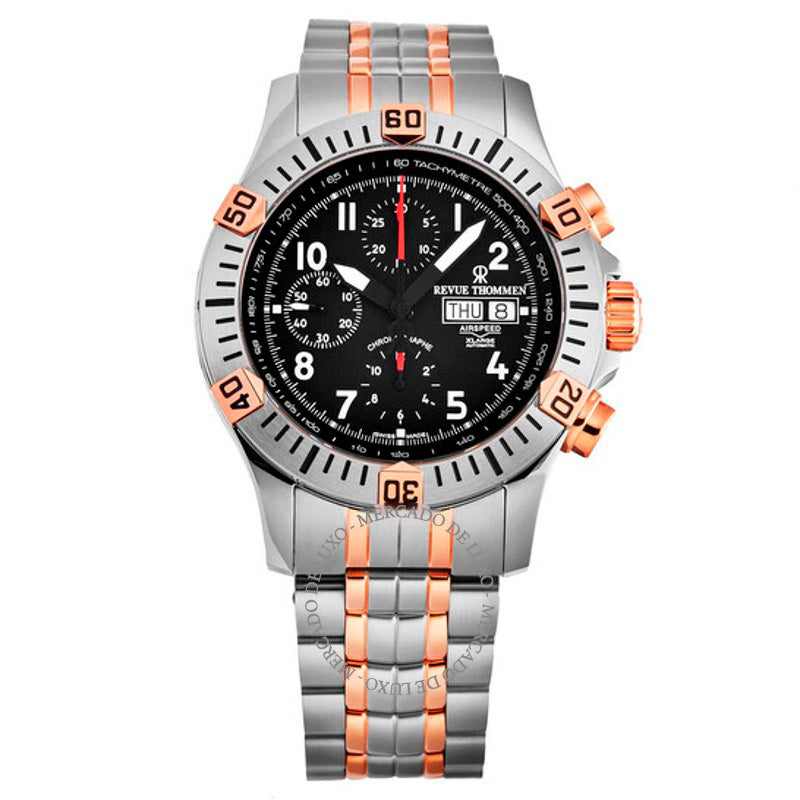 Relógio Airspeed XLarge Pioneer Chronograph Automático Mostrador Preto 43 mm - Mercado de Luxo - O Maior E-Commerce de Bens, Produtos e Serviços de Luxo do Brasil.