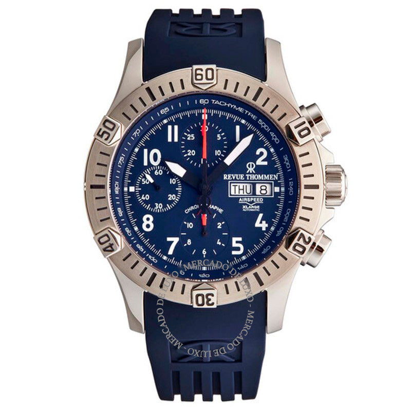 Relógio Cronógrafo de velocidade do ar Automático Mostrador Azul 43 mm - Mercado de Luxo - O Maior E-Commerce de Bens, Produtos e Serviços de Luxo do Brasil.