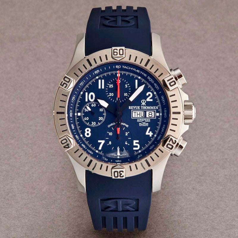 Relógio Cronógrafo de velocidade do ar Automático Mostrador Azul 43 mm - Mercado de Luxo - O Maior E-Commerce de Bens, Produtos e Serviços de Luxo do Brasil.