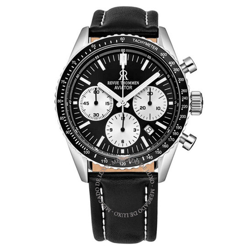 Relógio Aviator Chronograph Automático Mostrador Preto 42 mm - Mercado de Luxo - O Maior E-Commerce de Bens, Produtos e Serviços de Luxo do Brasil.