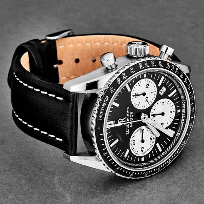 Relógio Aviator Chronograph Automático Mostrador Preto 42 mm - Mercado de Luxo - O Maior E-Commerce de Bens, Produtos e Serviços de Luxo do Brasil.