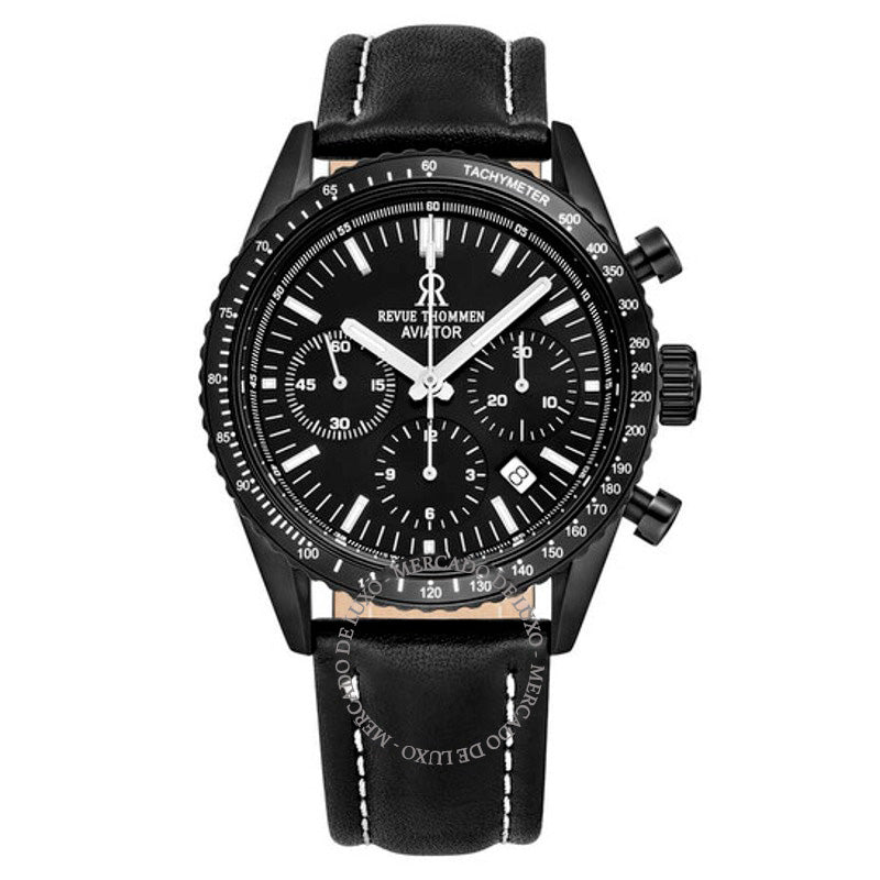 Relógio Aviator Chronograph Automático Mostrador Preto  - Mercado de Luxo - O Maior E-Commerce de Bens, Produtos e Serviços de Luxo do Brasil.