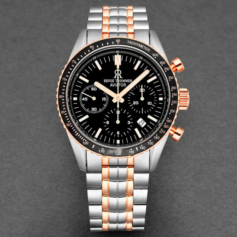 Relógio Aviator Chronograph Automático Mostrador Preto 42 mm - Mercado de Luxo - O Maior E-Commerce de Bens, Produtos e Serviços de Luxo do Brasil.
