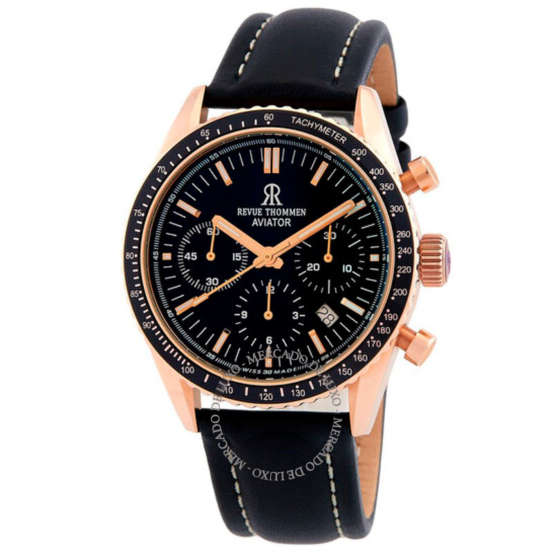 Relógio Aviator Chronograph Automático Mostrador Preto  - Mercado de Luxo - O Maior E-Commerce de Bens, Produtos e Serviços de Luxo do Brasil.