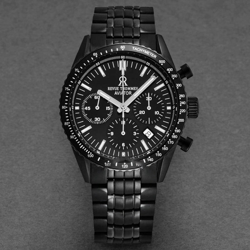Relógio Aviator Chronograph Automático Mostrador Preto 42 mm - Mercado de Luxo - O Maior E-Commerce de Bens, Produtos e Serviços de Luxo do Brasil.