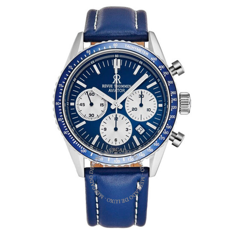 Relógio Aviator Chronograph Automático Mostrador Azul 42 mm - Mercado de Luxo - O Maior E-Commerce de Bens, Produtos e Serviços de Luxo do Brasil.