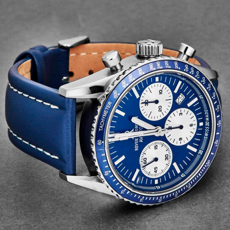 Relógio Aviator Chronograph Automático Mostrador Azul 42 mm - Mercado de Luxo - O Maior E-Commerce de Bens, Produtos e Serviços de Luxo do Brasil.