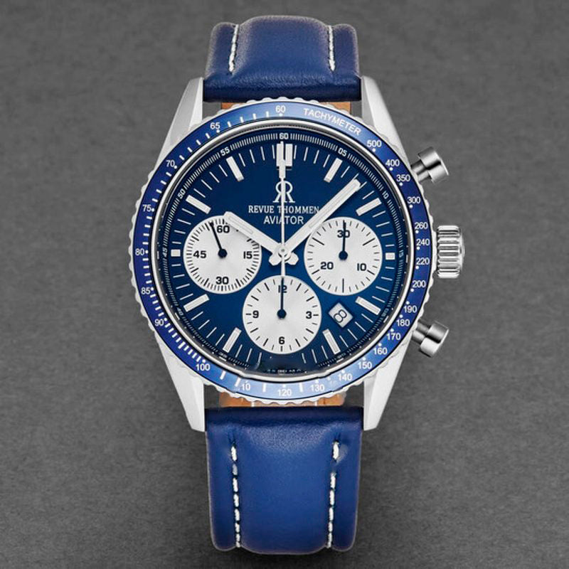 Relógio Aviator Chronograph Automático Mostrador Azul 42 mm - Mercado de Luxo - O Maior E-Commerce de Bens, Produtos e Serviços de Luxo do Brasil.