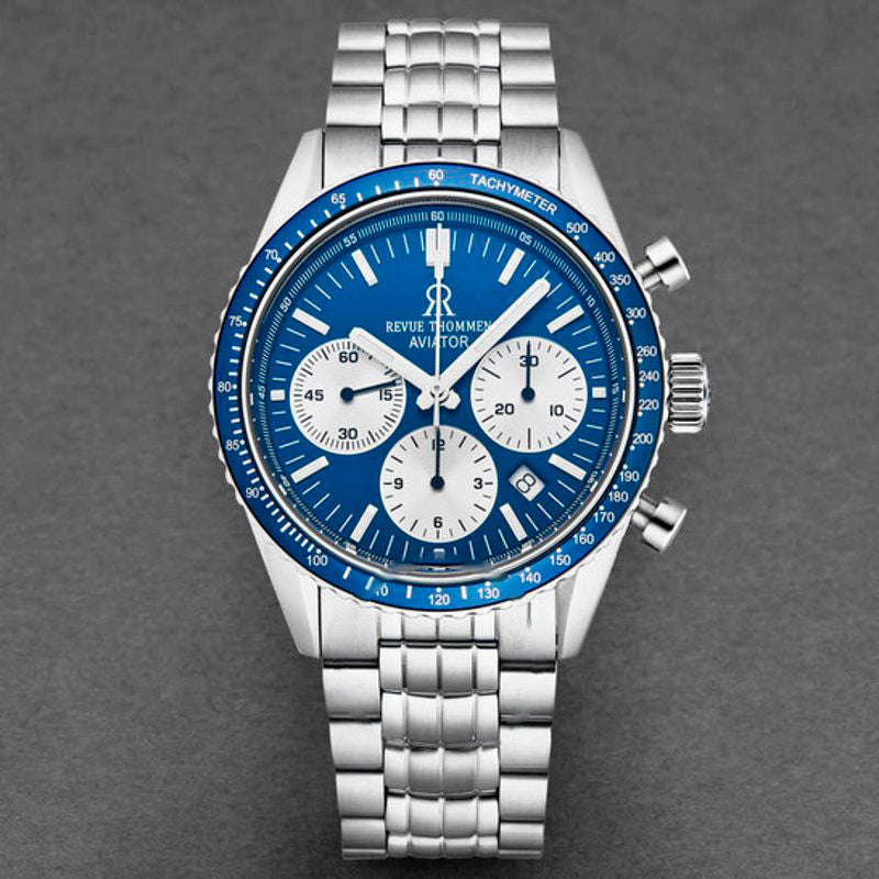 Relógio Aviator Chronograph Automático Mostrador Azul 42 mm - Mercado de Luxo - O Maior E-Commerce de Bens, Produtos e Serviços de Luxo do Brasil.