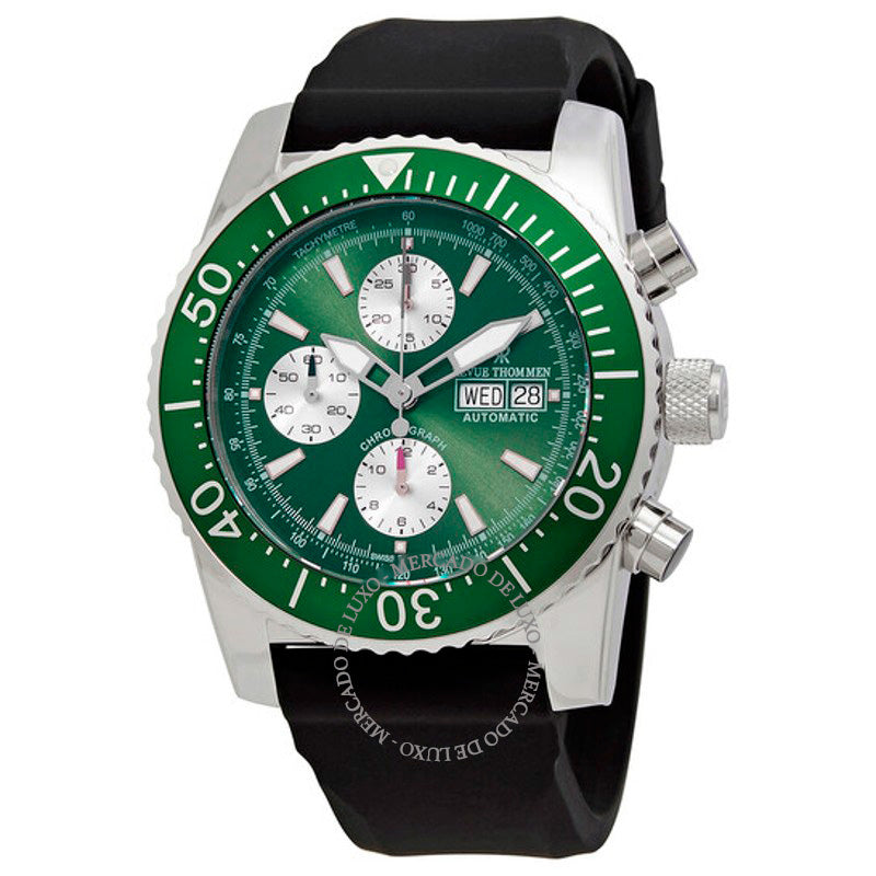 Relógio Cronógrafo Diver Automático Mostrador Verde 45 mm - Mercado de Luxo - O Maior E-Commerce de Bens, Produtos e Serviços de Luxo do Brasil.