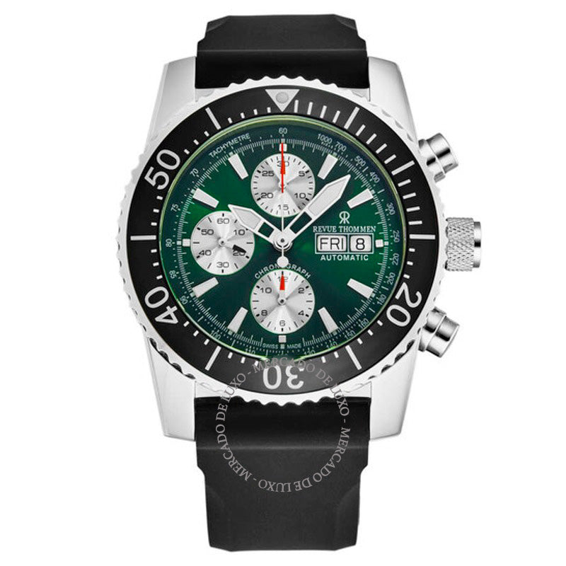 Relógio Cronógrafo Diver Automático Mostrador Verde 45 mm - Mercado de Luxo - O Maior E-Commerce de Bens, Produtos e Serviços de Luxo do Brasil.