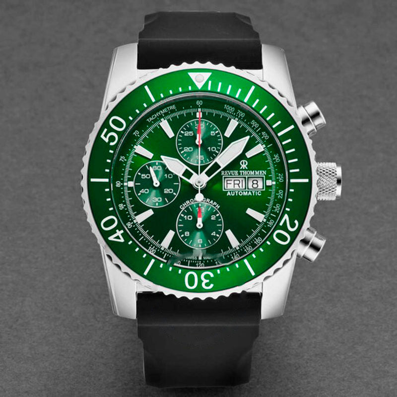 Relógio Cronógrafo Diver Automático Mostrador Verde 45 mm - Mercado de Luxo - O Maior E-Commerce de Bens, Produtos e Serviços de Luxo do Brasil.