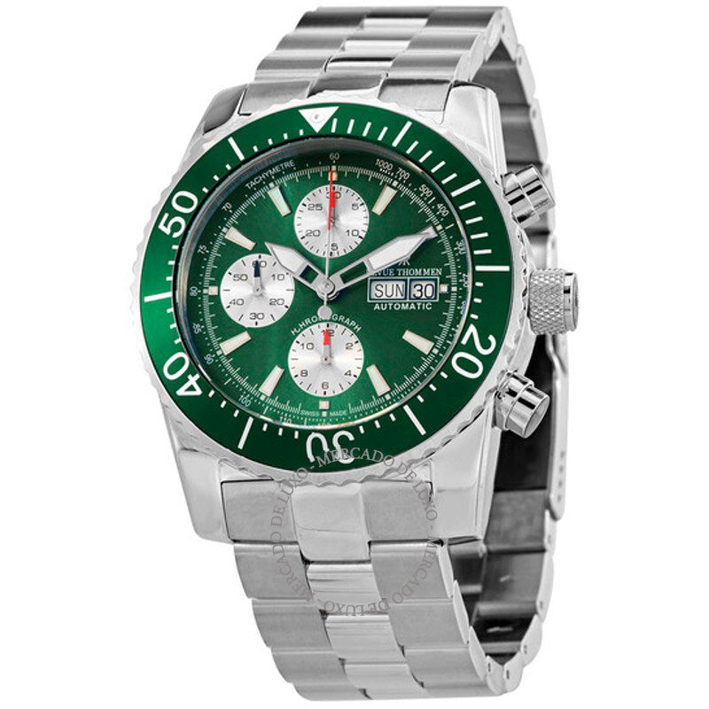 Relógio Cronógrafo Diver Automático Mostrador Verde 45 mm - Mercado de Luxo - O Maior E-Commerce de Bens, Produtos e Serviços de Luxo do Brasil.