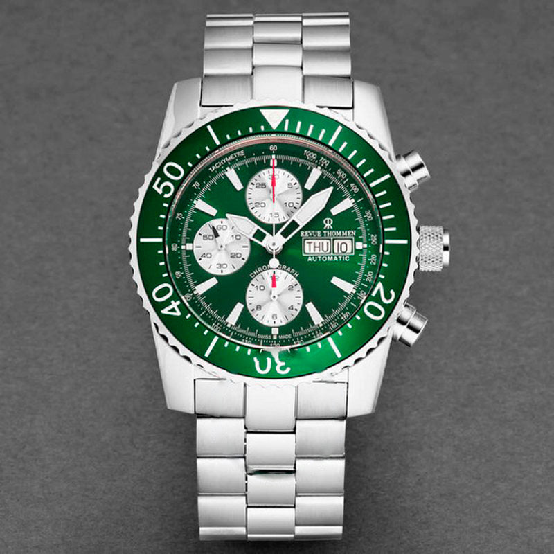 Relógio Cronógrafo Diver Automático Mostrador Verde 45 mm - Mercado de Luxo - O Maior E-Commerce de Bens, Produtos e Serviços de Luxo do Brasil.
