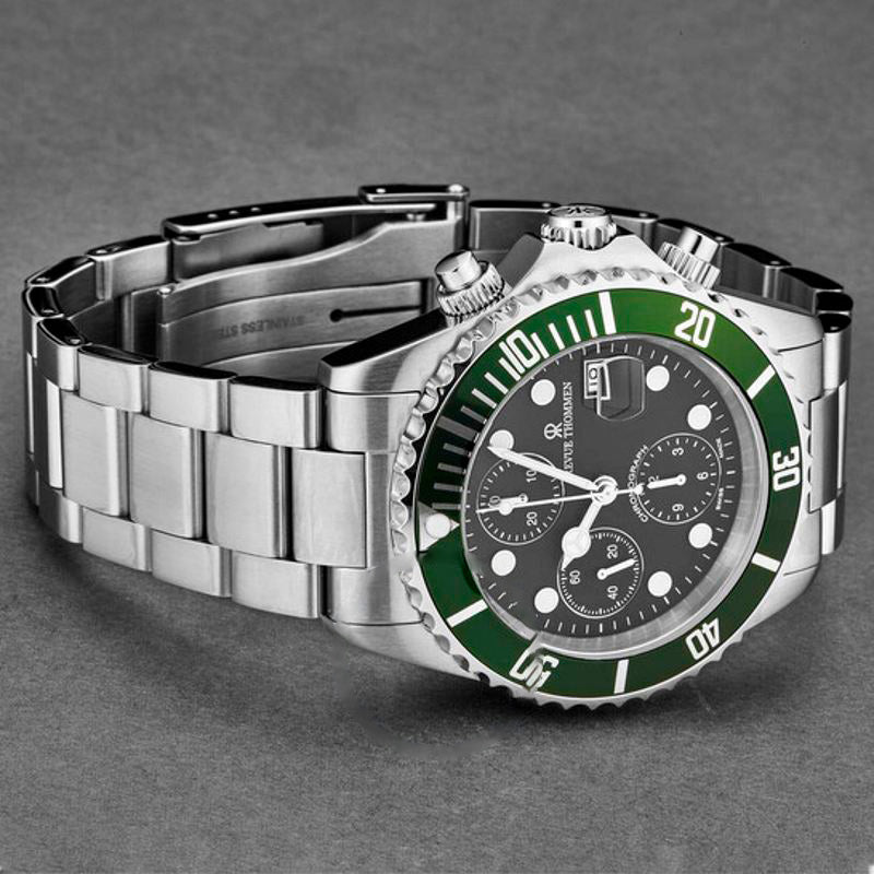 Relógio Cronógrafo Diver Automático Mostrador Preto 43 mm - Mercado de Luxo - O Maior E-Commerce de Bens, Produtos e Serviços de Luxo do Brasil.