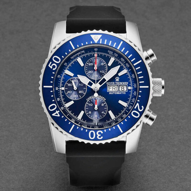 Relógio Cronógrafo Diver Automático Mostrador Azul 45 mm - Mercado de Luxo - O Maior E-Commerce de Bens, Produtos e Serviços de Luxo do Brasil.