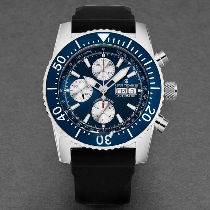 Relógio Cronógrafo Diver Automático Mostrador Azul 45 mm - Mercado de Luxo - O Maior E-Commerce de Bens, Produtos e Serviços de Luxo do Brasil.