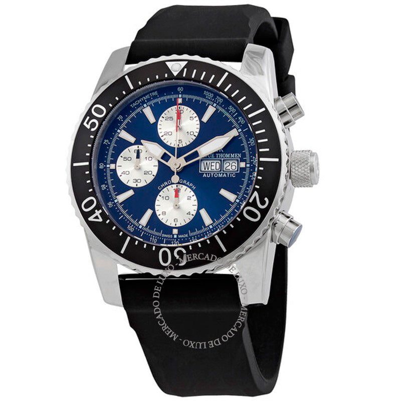 Relógio Cronógrafo Diver Automático Mostrador Azul 45 mm - Mercado de Luxo - O Maior E-Commerce de Bens, Produtos e Serviços de Luxo do Brasil.