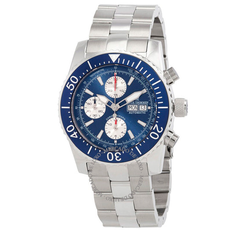 Relógio Cronógrafo Diver Automático Mostrador Azul 45 mm - Mercado de Luxo - O Maior E-Commerce de Bens, Produtos e Serviços de Luxo do Brasil.