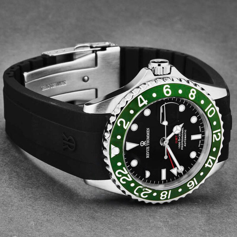 Relógio GMT Diver Automático Mostrador Preto  - Mercado de Luxo - O Maior E-Commerce de Bens, Produtos e Serviços de Luxo do Brasil.