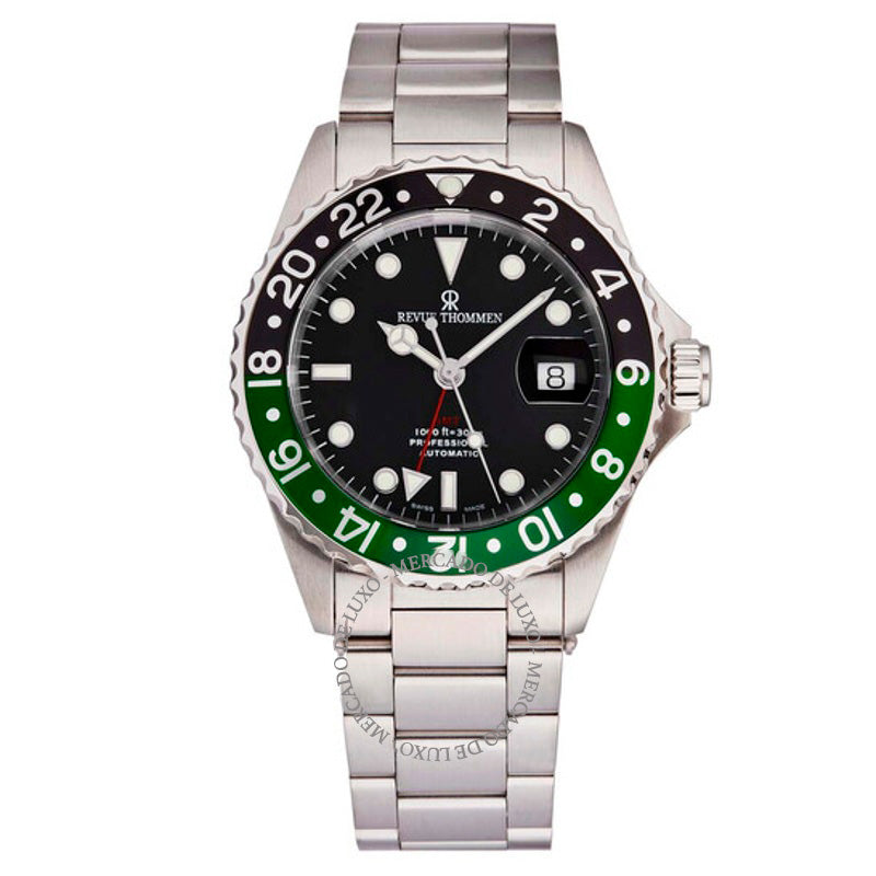 Relógio Diver GMT Automático Mostrador Preto 42 mm - Mercado de Luxo - O Maior E-Commerce de Bens, Produtos e Serviços de Luxo do Brasil.