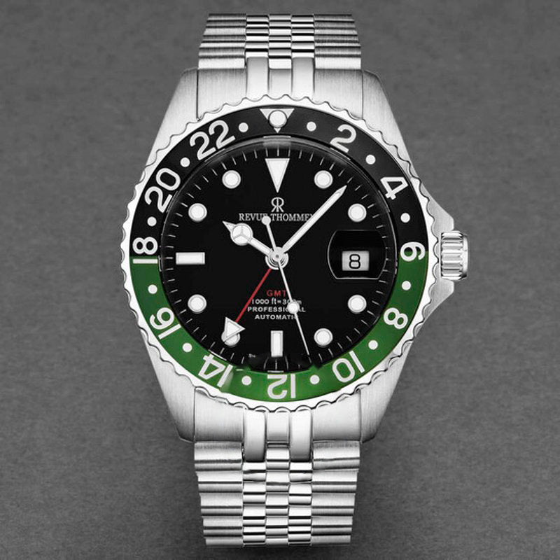 Relógio Diver GMT Automático Mostrador Preto  - Mercado de Luxo - O Maior E-Commerce de Bens, Produtos e Serviços de Luxo do Brasil.