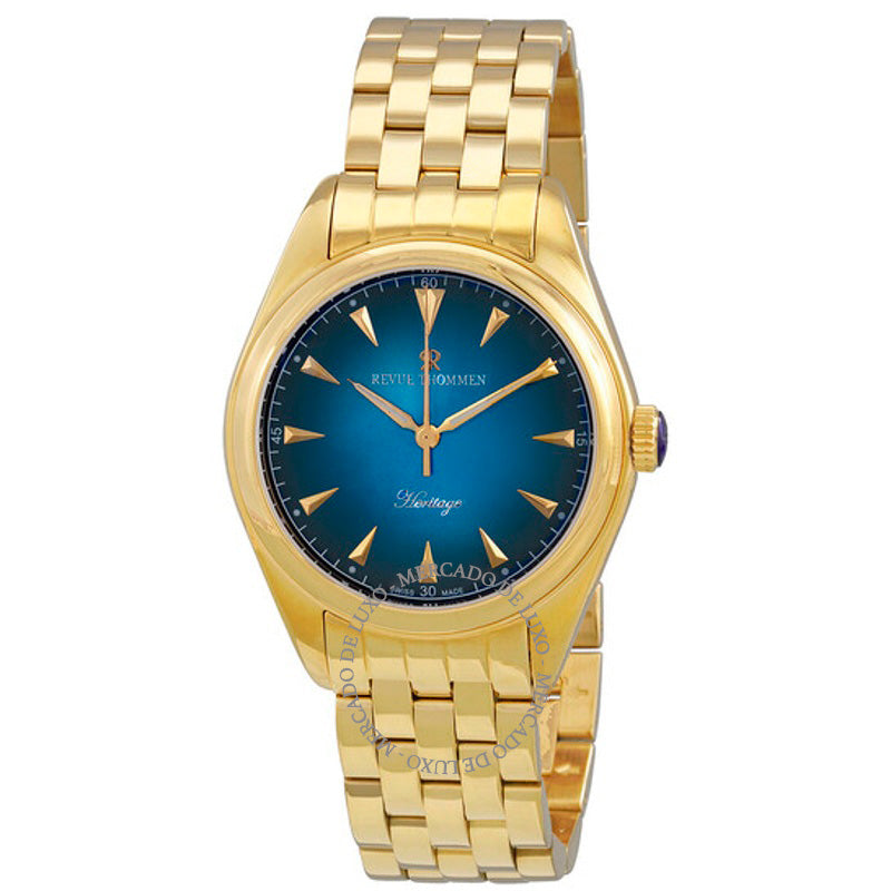 Relógio Heritage Automático Mostrador Azul 39 mm - Mercado de Luxo - O Maior E-Commerce de Bens, Produtos e Serviços de Luxo do Brasil.
