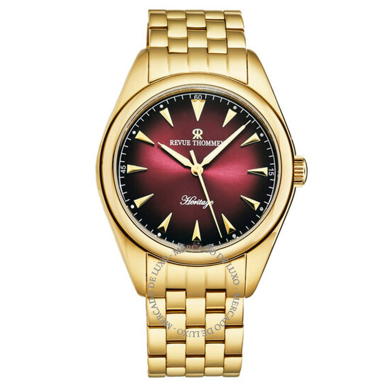 Relógio Heritage Automatic Red Dial 39 mm - Mercado de Luxo - O Maior E-Commerce de Bens, Produtos e Serviços de Luxo do Brasil.