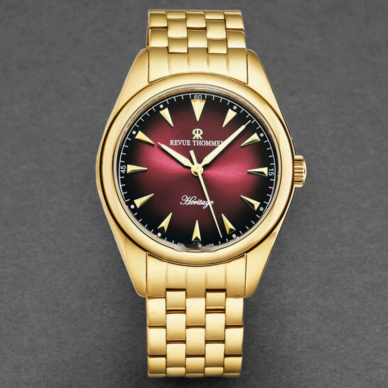 Relógio Heritage Automatic Red Dial 39 mm - Mercado de Luxo - O Maior E-Commerce de Bens, Produtos e Serviços de Luxo do Brasil.