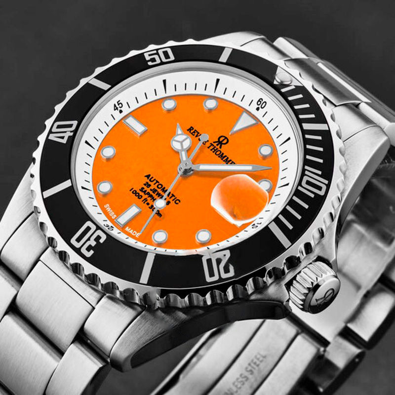 Relógio Diver Automático Mostrador Laranja 42 mm - Mercado de Luxo - O Maior E-Commerce de Bens, Produtos e Serviços de Luxo do Brasil.