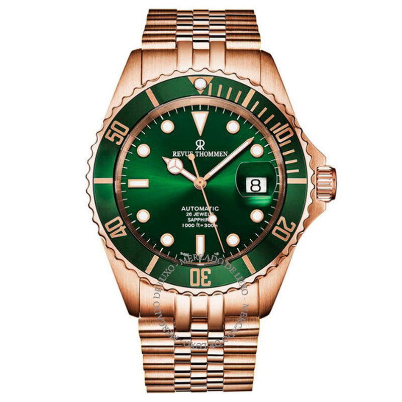 Relógio Diver Mostrador Verde Automático 42 mm - Mercado de Luxo - O Maior E-Commerce de Bens, Produtos e Serviços de Luxo do Brasil.