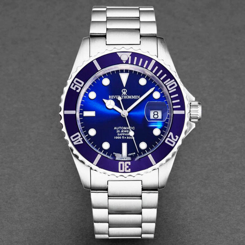 Relógio Diver Automático Mostrador Azul  - Mercado de Luxo - O Maior E-Commerce de Bens, Produtos e Serviços de Luxo do Brasil.
