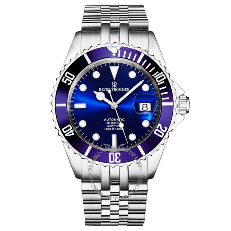 Relógio Diver Automático Mostrador Azul  - Mercado de Luxo - O Maior E-Commerce de Bens, Produtos e Serviços de Luxo do Brasil.