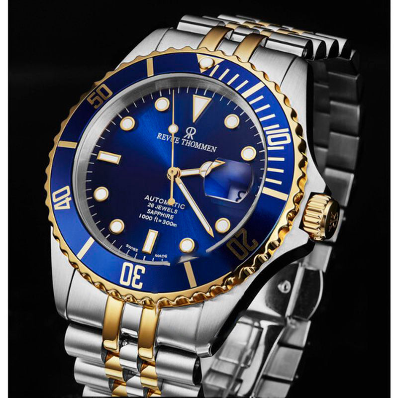 Relógio Diver Automático Mostrador Azul  - Mercado de Luxo - O Maior E-Commerce de Bens, Produtos e Serviços de Luxo do Brasil.