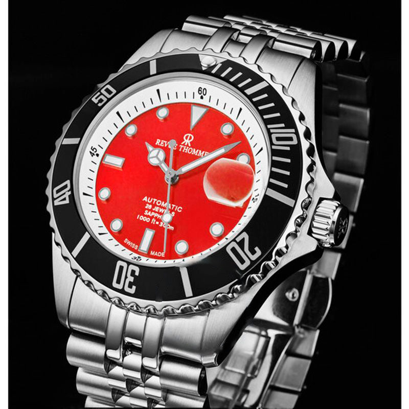 Relógio Diver Mostrador Vermelho Automático 42 mm - Mercado de Luxo - O Maior E-Commerce de Bens, Produtos e Serviços de Luxo do Brasil.