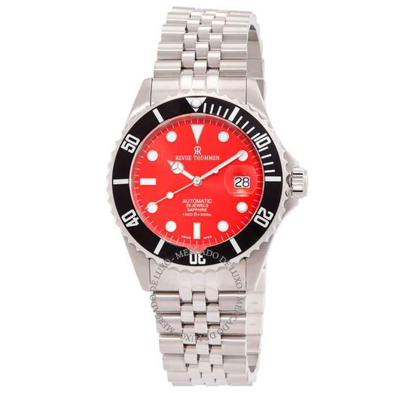 Relógio Diver Mostrador Vermelho Automático 42 mm - Mercado de Luxo - O Maior E-Commerce de Bens, Produtos e Serviços de Luxo do Brasil.