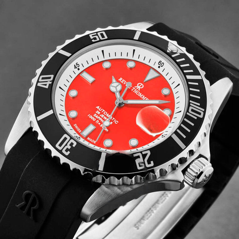 Relógio Diver Mostrador Vermelho Automático 42 mm - Mercado de Luxo - O Maior E-Commerce de Bens, Produtos e Serviços de Luxo do Brasil.
