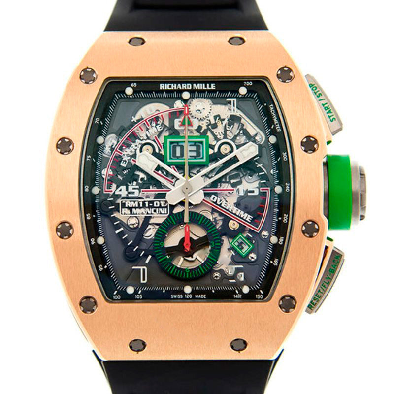 Relógio RM 11-01 Flyback Cronógrafo Roberto Mancini Automático Mostrador Preto 44 mm - Mercado de Luxo - O Maior E-Commerce de Bens, Produtos e Serviços de Luxo do Brasil.
