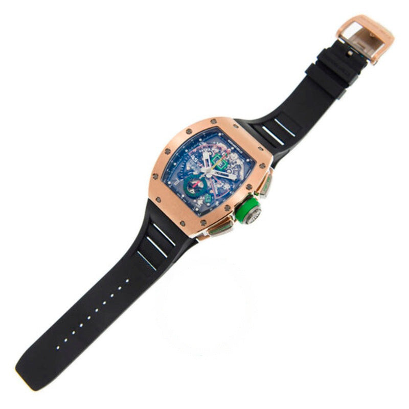 Relógio RM 11-01 Flyback Cronógrafo Roberto Mancini Automático Mostrador Preto 44 mm - Mercado de Luxo - O Maior E-Commerce de Bens, Produtos e Serviços de Luxo do Brasil.