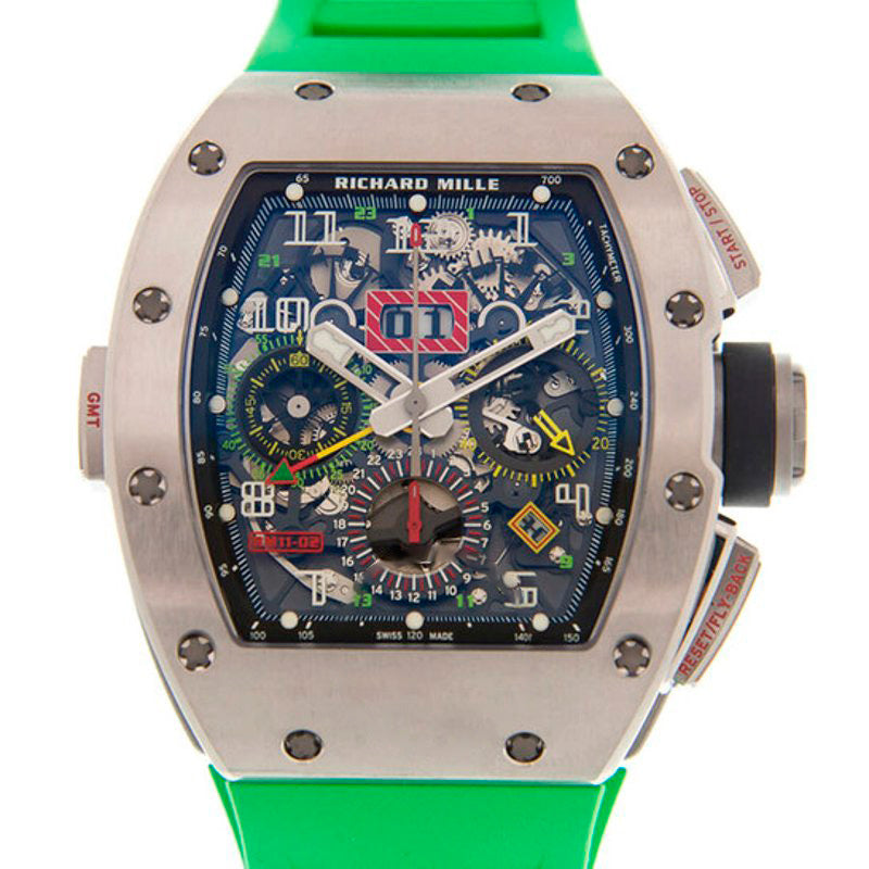 Relógio RM 11-02 Flyback Cronógrafo Duplo Fuso Horário Automático Titânio 42 mm - Mercado de Luxo - O Maior E-Commerce de Bens, Produtos e Serviços de Luxo do Brasil.
