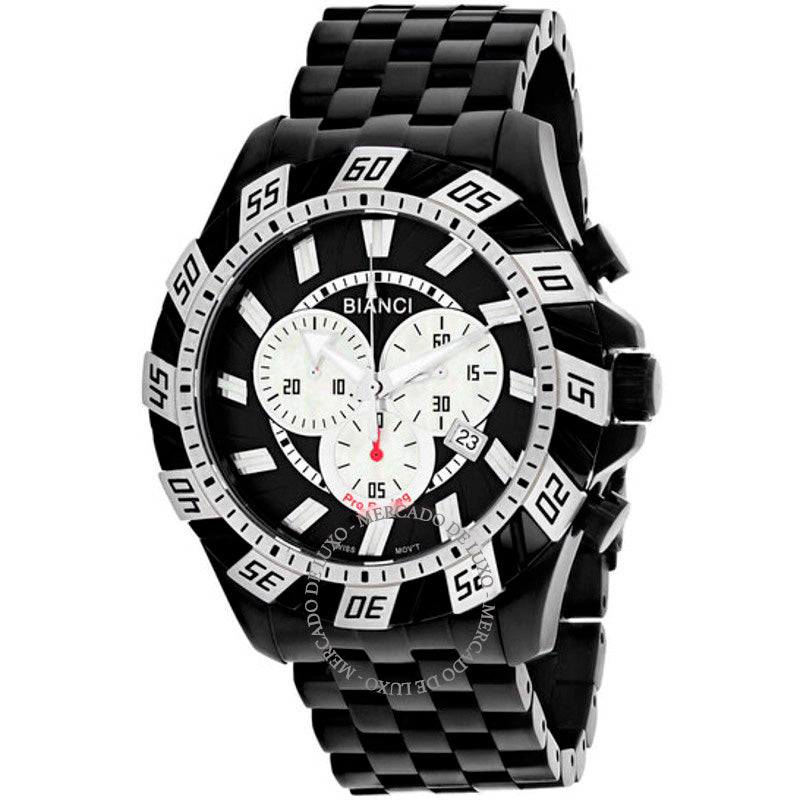 Relógio Cronógrafo Valentino Quartzo Mostrador Preto 48 mm - Mercado de Luxo - O Maior E-Commerce de Bens, Produtos e Serviços de Luxo do Brasil.