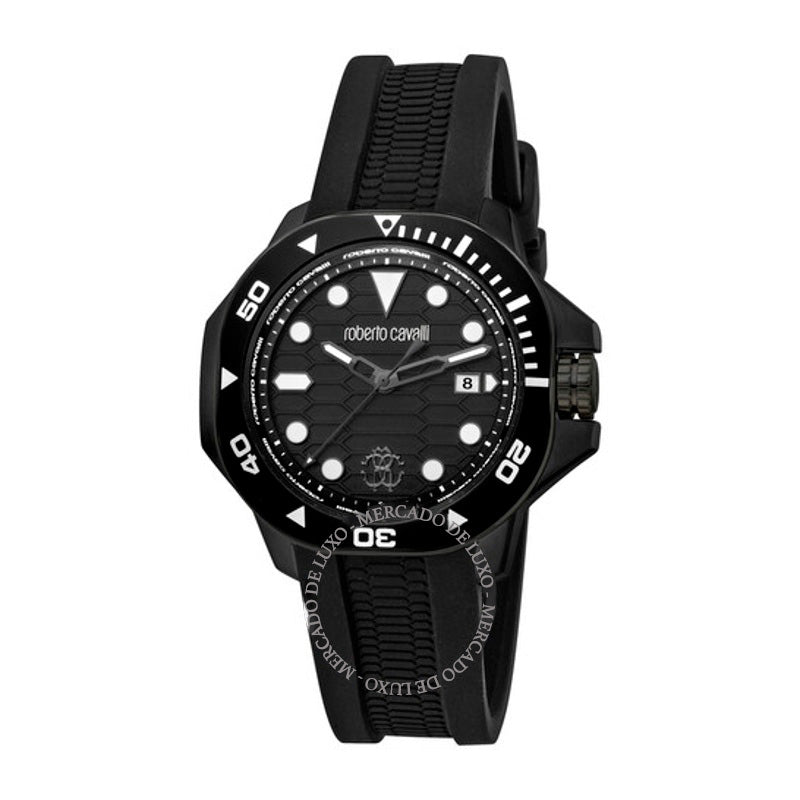 Relógio Mostrador preto de quartzo da moda 42 mm - Mercado de Luxo - O Maior E-Commerce de Bens, Produtos e Serviços de Luxo do Brasil.