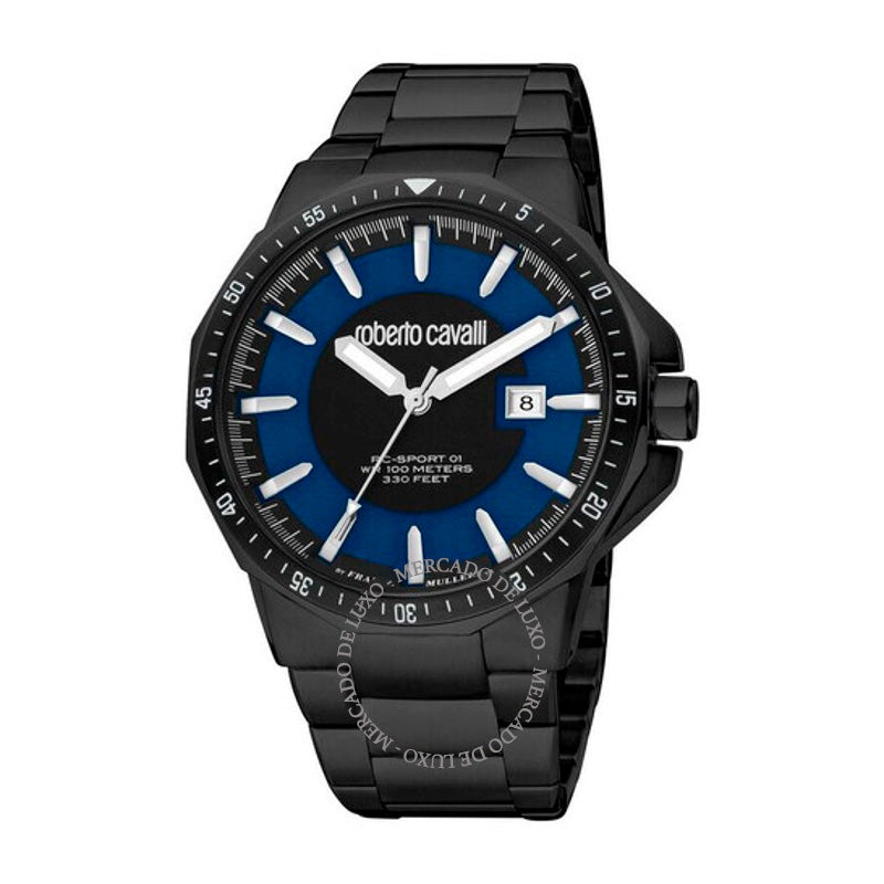 Relógio Mostrador azul de quartzo da moda 44 mm - Mercado de Luxo - O Maior E-Commerce de Bens, Produtos e Serviços de Luxo do Brasil.