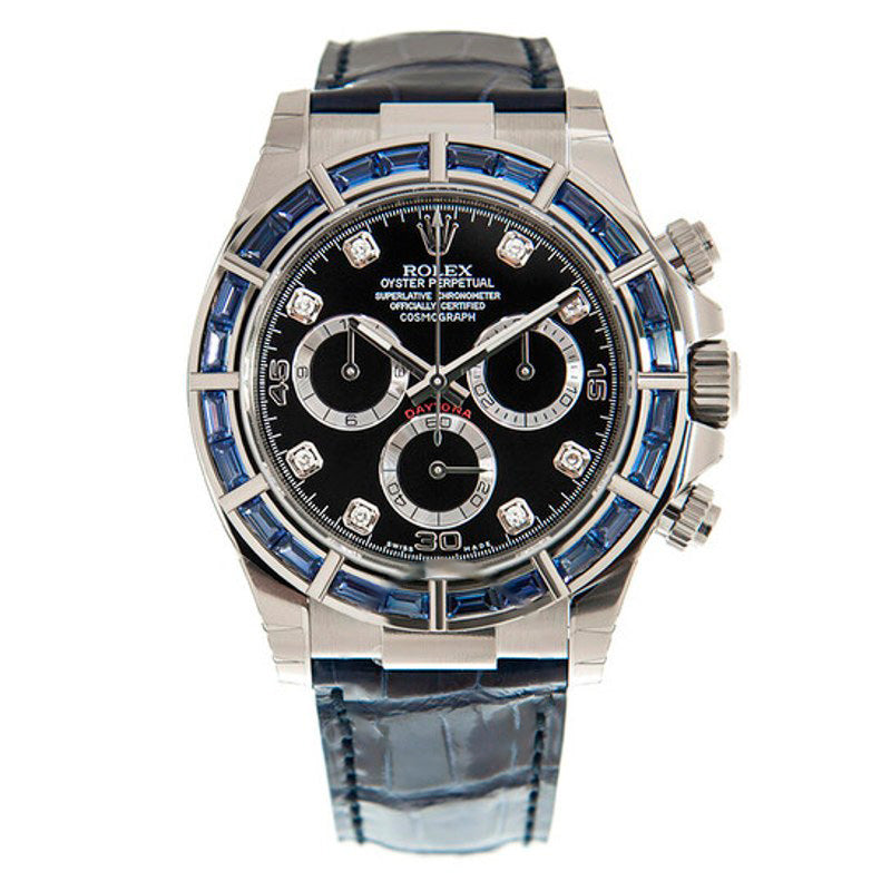 Relógio Cosmograph Daytona Chronograph Cronômetro Automático Mostrador Azul Diamante 40 mm - Mercado de Luxo - O Maior E-Commerce de Bens, Produtos e Serviços de Luxo do Brasil.