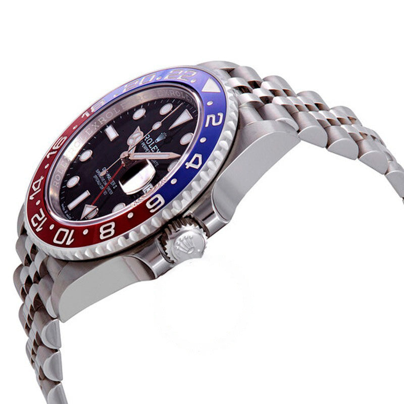 Relógio GMT-Master II Pepsi Azul e Vermelho Moldura de Aço Inoxidável Jubilee 40 mm - Mercado de Luxo - O Maior E-Commerce de Bens, Produtos e Serviços de Luxo do Brasil.