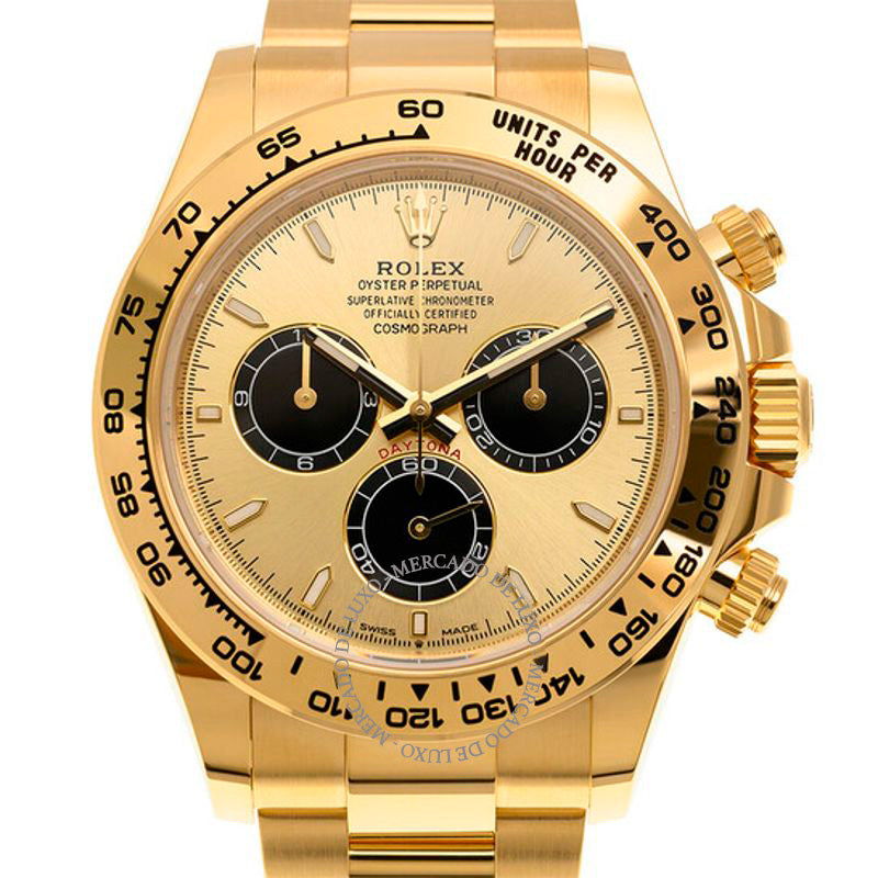Relógio Cosmograph Daytona Chronograph Cronômetro Automático Mostrador Dourado 40 mm - Mercado de Luxo - O Maior E-Commerce de Bens, Produtos e Serviços de Luxo do Brasil.