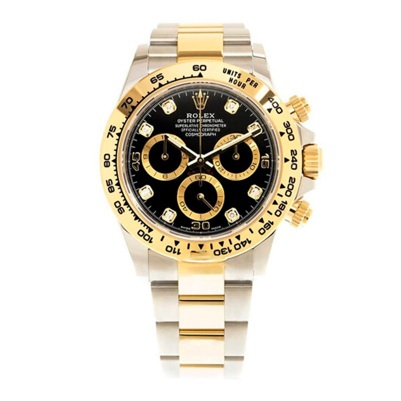 Relógio Cosmograph Daytona Cronógrafo Automático Diamante Mostrador Preto 40 mm - Mercado de Luxo - O Maior E-Commerce de Bens, Produtos e Serviços de Luxo do Brasil.