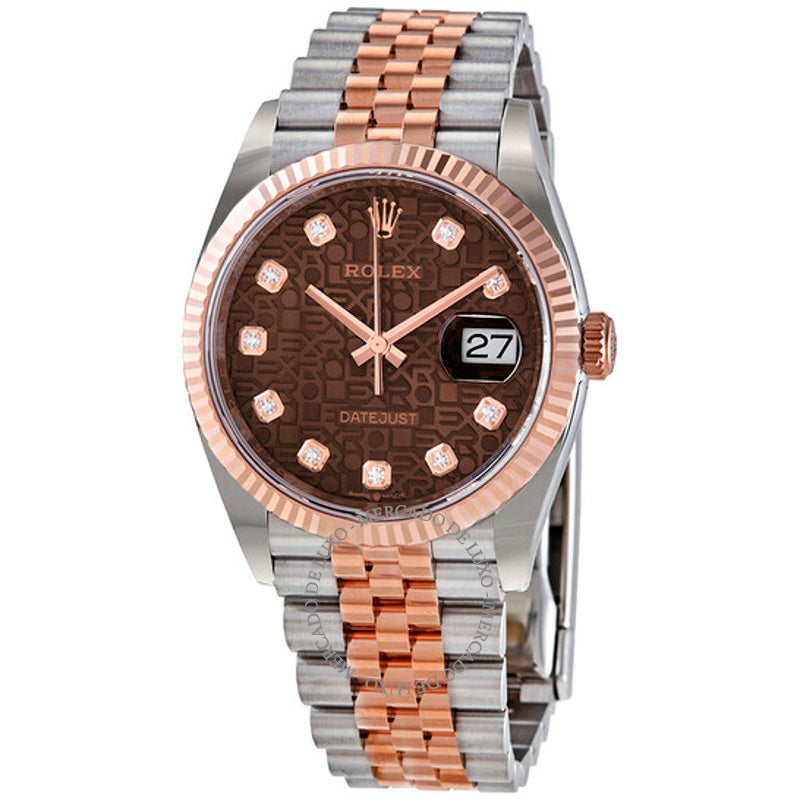 Relógio Datejust 36 Automático Chocolate Jubilee Mostrador de Diamante 36 mm - Mercado de Luxo - O Maior E-Commerce de Bens, Produtos e Serviços de Luxo do Brasil.