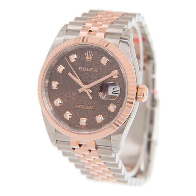 Relógio Datejust 36 Automático Chocolate Jubilee Mostrador de Diamante 36 mm - Mercado de Luxo - O Maior E-Commerce de Bens, Produtos e Serviços de Luxo do Brasil.
