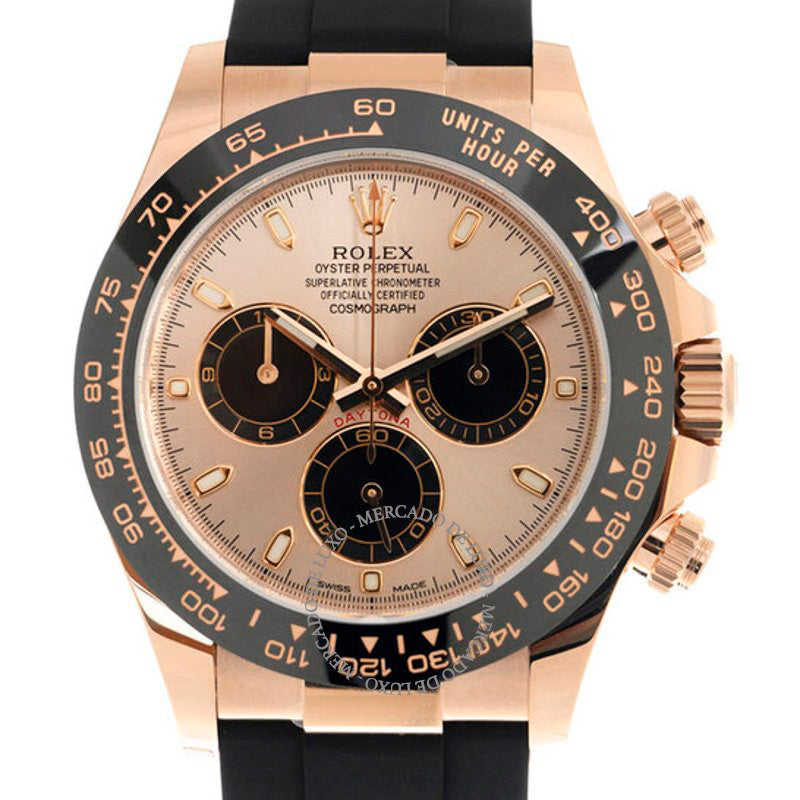 Relógio Daytona Chronograph Cronômetro Automático Mostrador Rosa 40 mm - Mercado de Luxo - O Maior E-Commerce de Bens, Produtos e Serviços de Luxo do Brasil.
